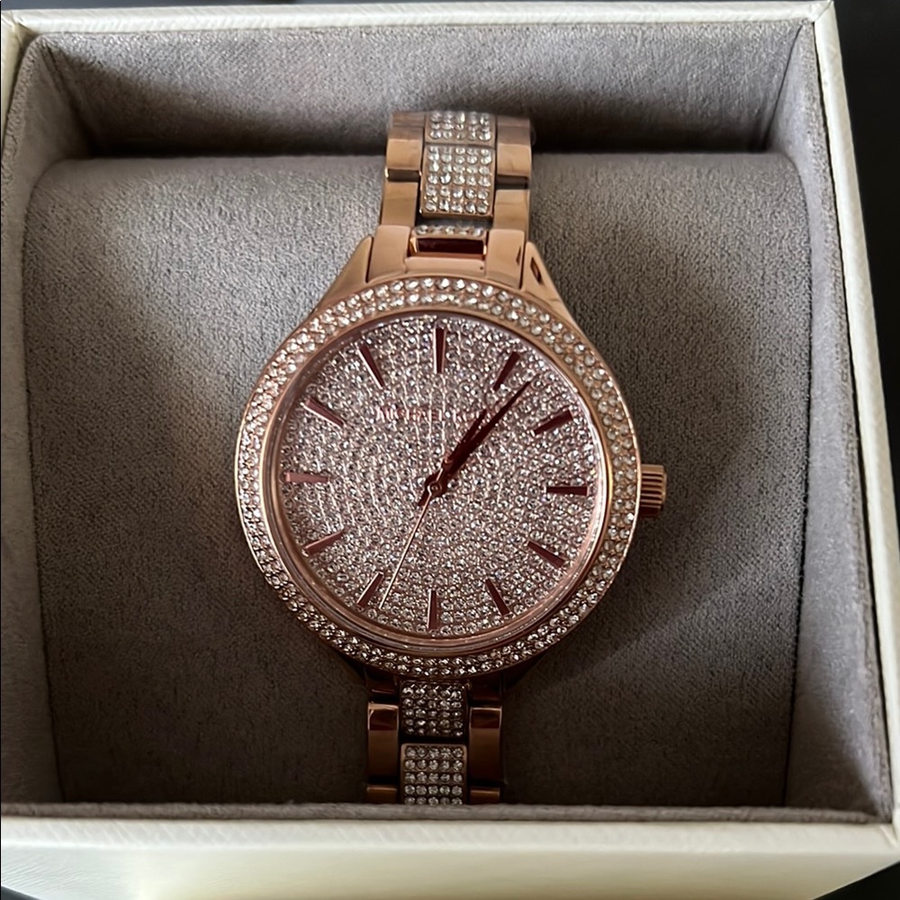 Michael Kors Gold Crystal-Embellished Watch